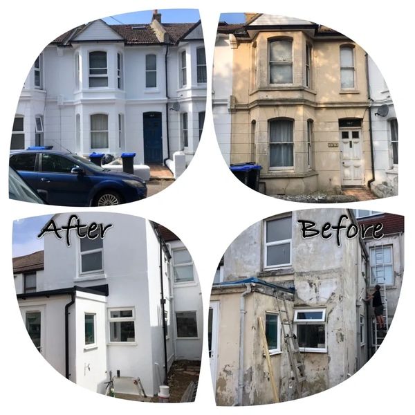 External decorating throughout, including gutters, downpipes and flat roof