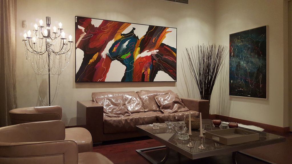 Art made real transforming the space of our house our living space into a vivid comfortable happy to