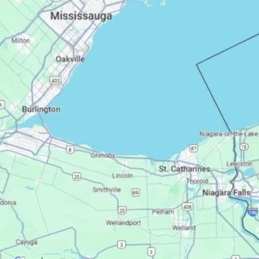 Mississauga, Oakville, Burlington, Hamilton, Niagara