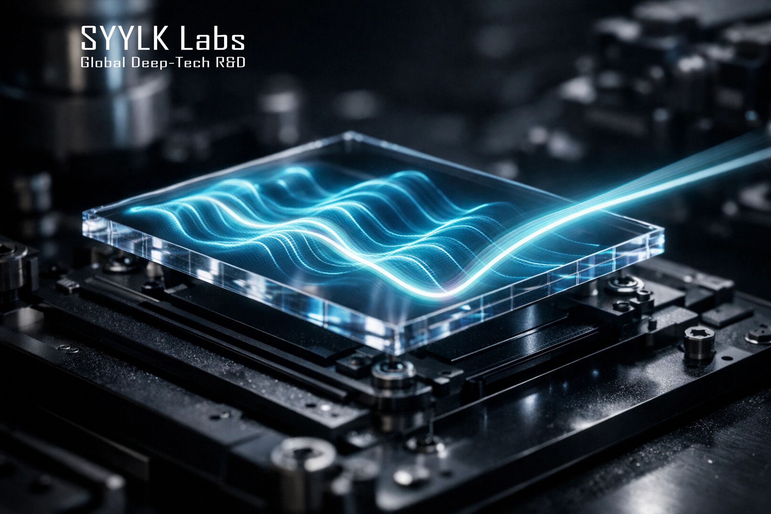 Holographic wave data displayed on a SAW HPDLC substrate