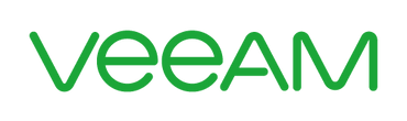 Green Veeam logo with stylized letters on a white background.