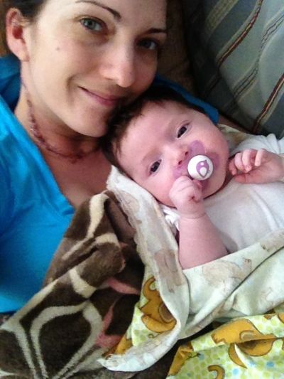 June 2014, after my second neck surgery.  Isabella was only 3 months old!
