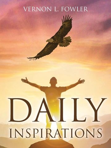 A person with arms outstretched under a soaring eagle at sunrise.
