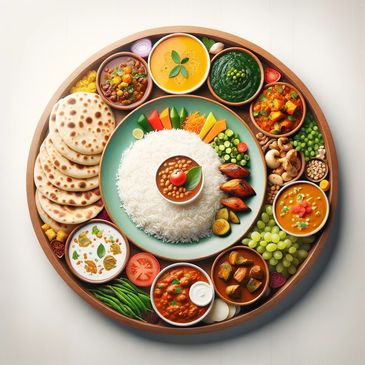 Vegetarian Gujarati Thali