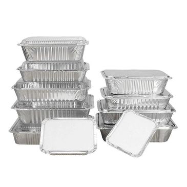 Heavy-duty aluminum foil food tray

Takeout aluminum foil container

Grease-resistant foil takeaway 