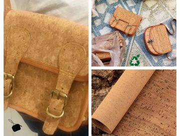 Cork leather handbags