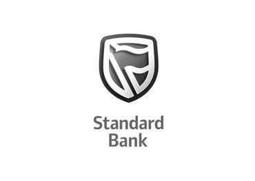 Standard Bank logo with blue shield and text.