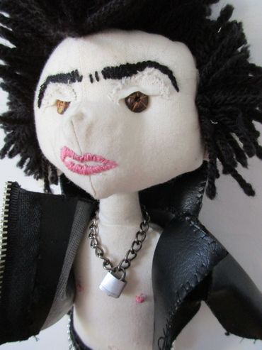 Sid Vicious 3D textile miniature