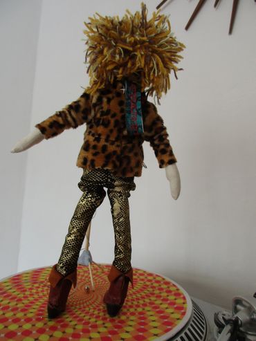 Rod Stewart 3D textile miniature