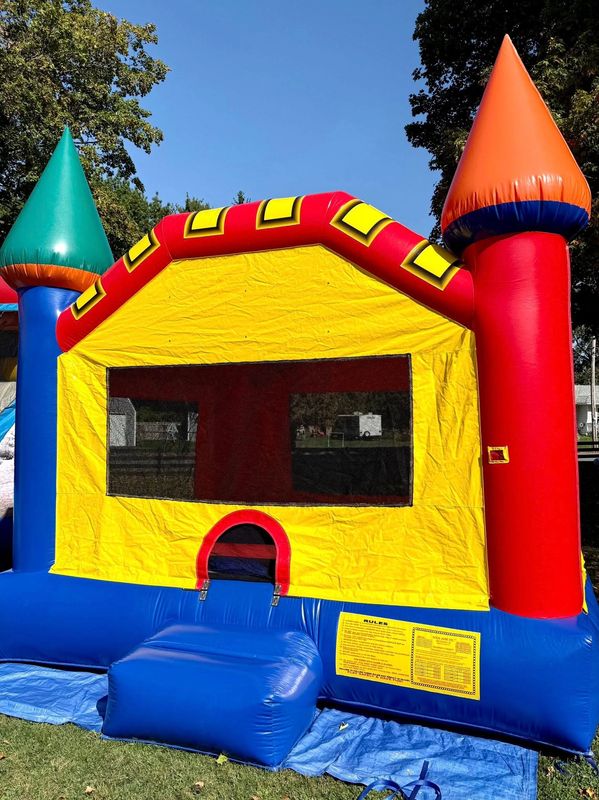 Large Inflatable Bounce House with neutral colors