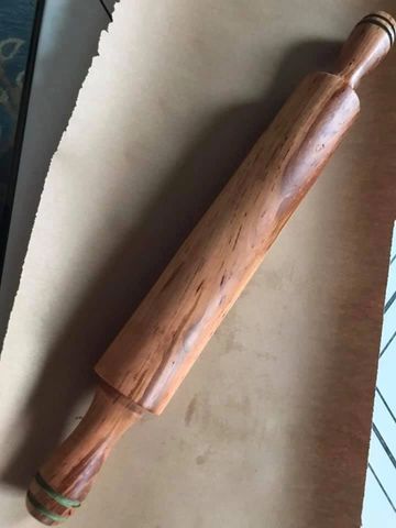 handmade wood rolling pin for baking