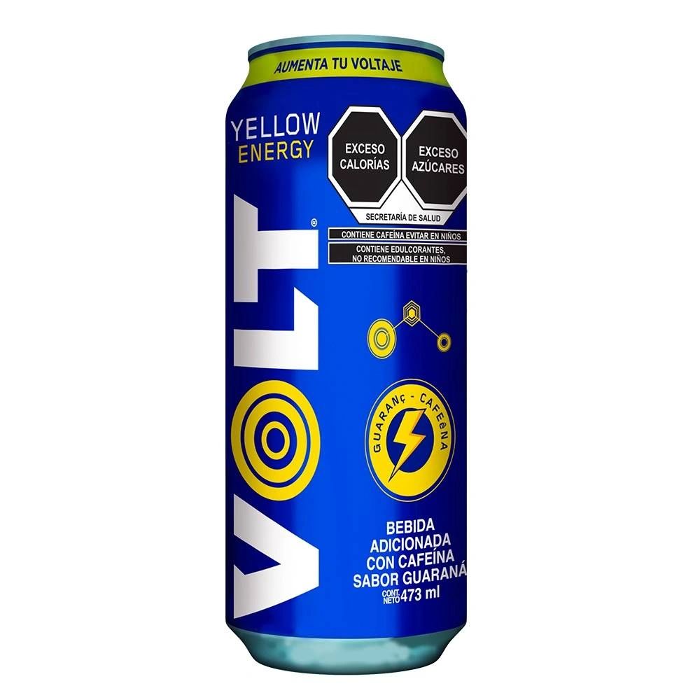 Bebida Energetica Volt Yellow Energy sabor guaraná 473 ml $30.00