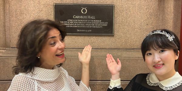 My student won a competition to play at Carnegie Hall in New York 