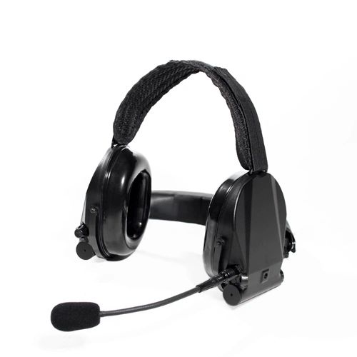 SNR27dB Neckband noisecancelling headset with hearing protection and