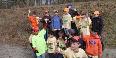 These kids are learning the importance of looking after the environment.  