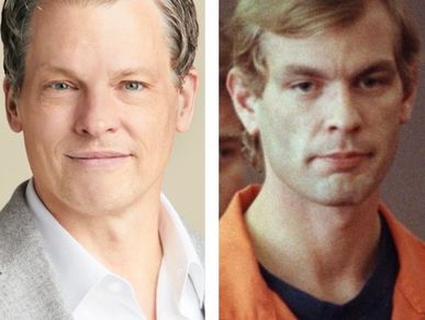 Side-by-side photos of a man, younger and older.