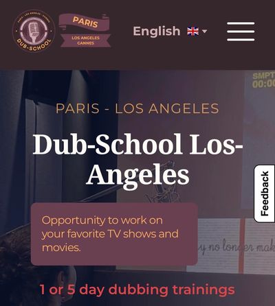 Dub-School Los Angeles offers dubbing training for TV shows and movies.