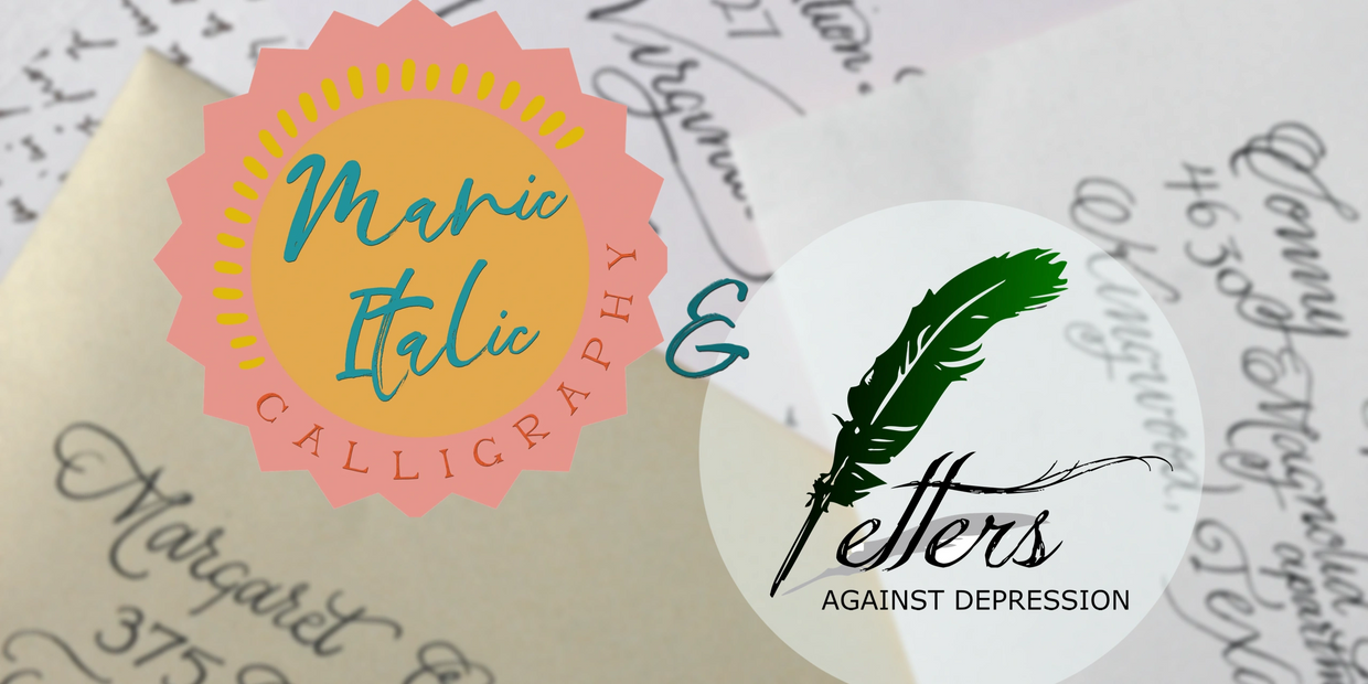 Manic italic Calligraphy and Letters Against Depression Pride Day 2022 Celebration Wayyy Better Than