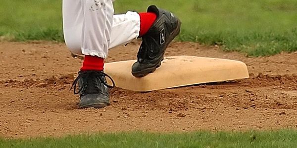 Kids playing youth baseball