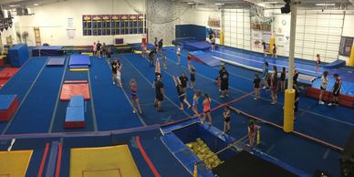 boys girls kids coed power tumbling classes tumble trampoline double-mini jump weatherford aledo