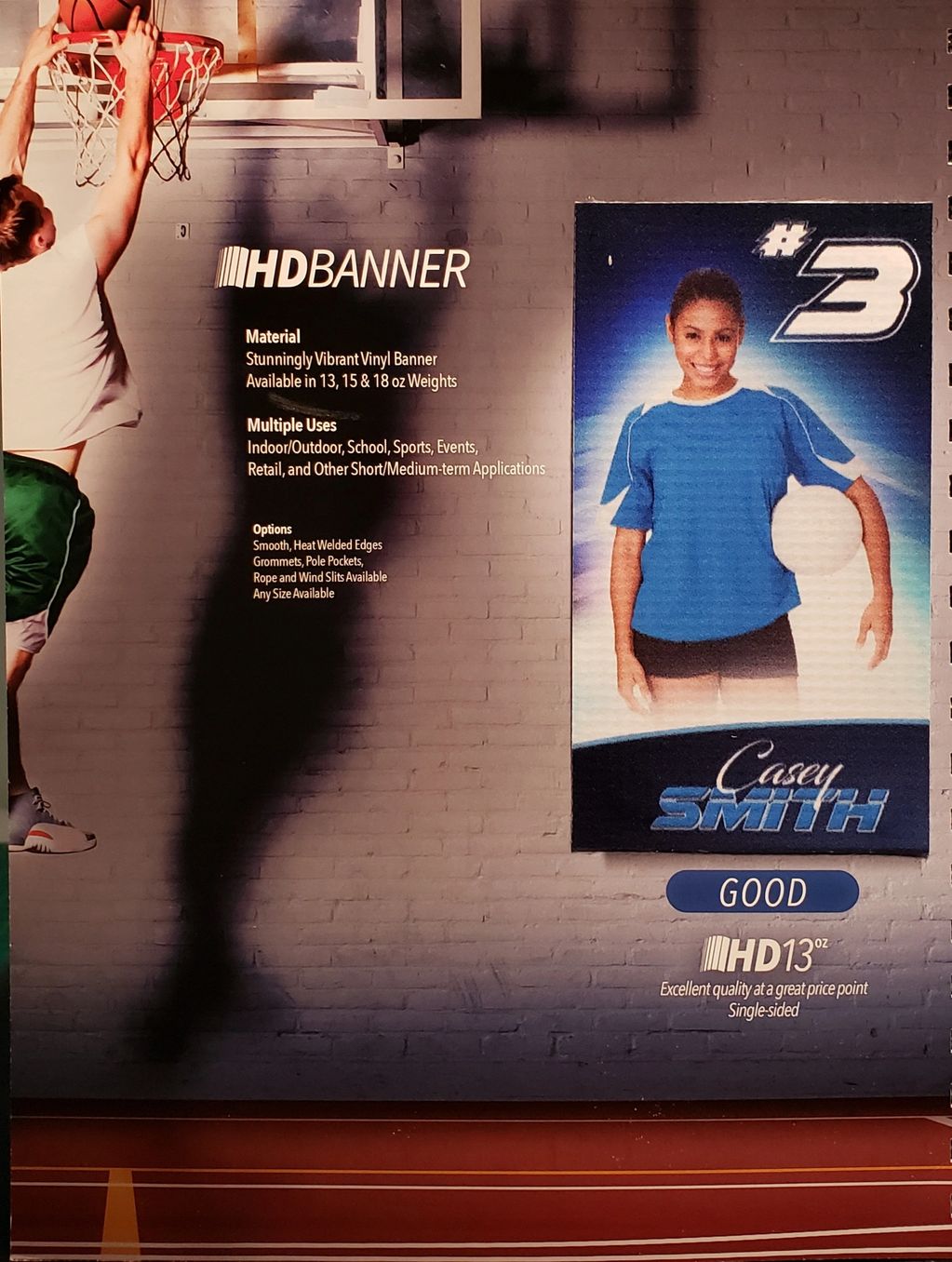 Multiple Use Indoor/Outdoor banner for school, sports, events, retail, and other applications