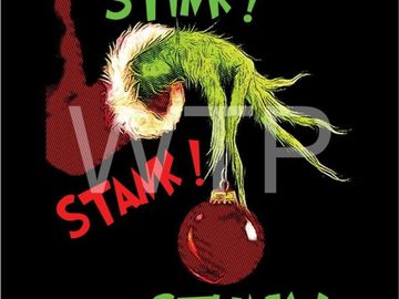 T-shirt Custom Graphic Grinch Stink Stank Stunk