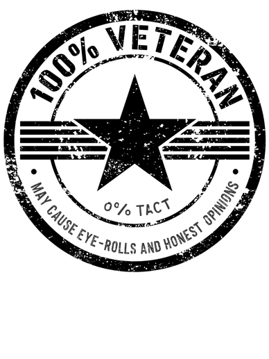 100% Veteran 0% TACT Star Logo