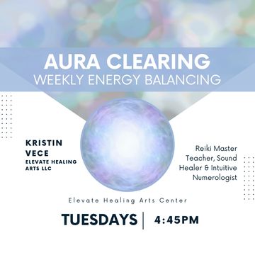 Kristin Vece owner of Elevate Healing Arts "Aura Clearing" energy balancing workshop in Cromwell CT