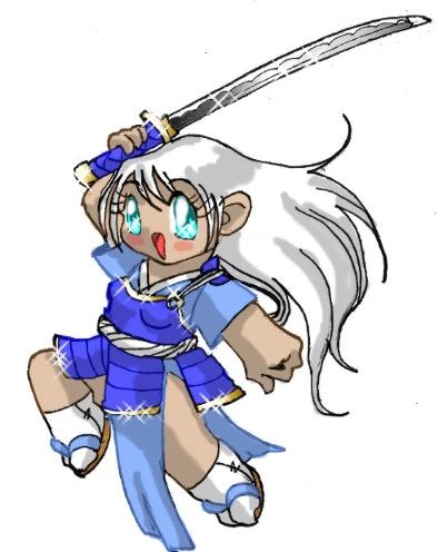 And here's Nasami, in typical anime chibi style!