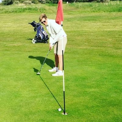 Playing golf on Alderney