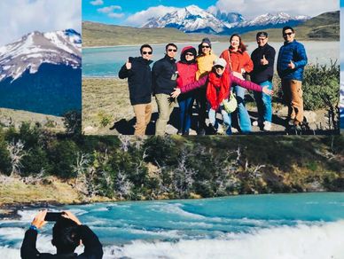 Business team engaged in activities in Torres del Paine National Park.
Chilean Patagonia