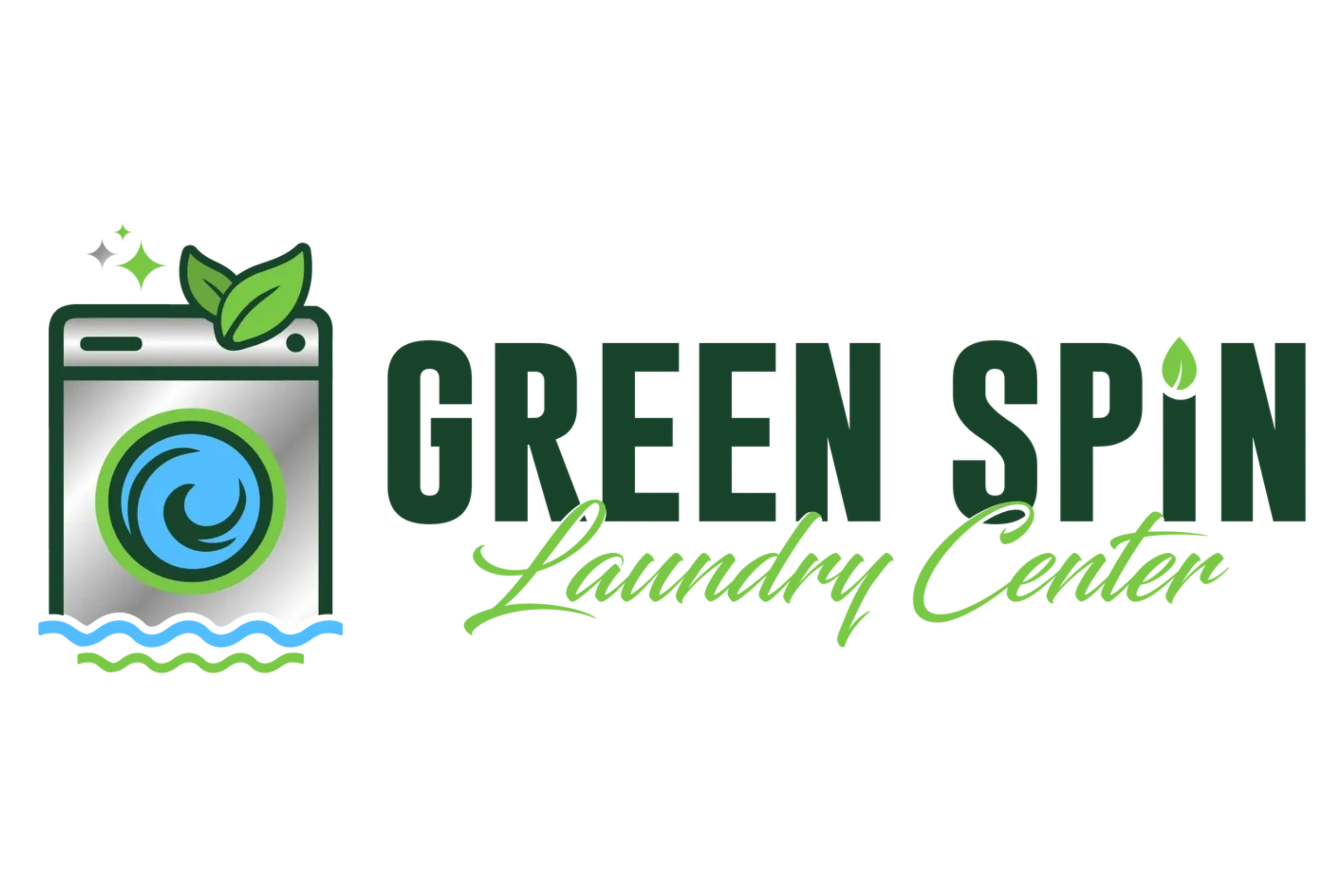 Green Spin Laundry Center logo