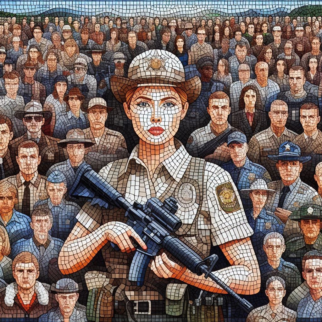 A mosaic of process servers, sheriffs, and constables, each representing the real-life challenges and determination of professionals working within the current legislative framework.