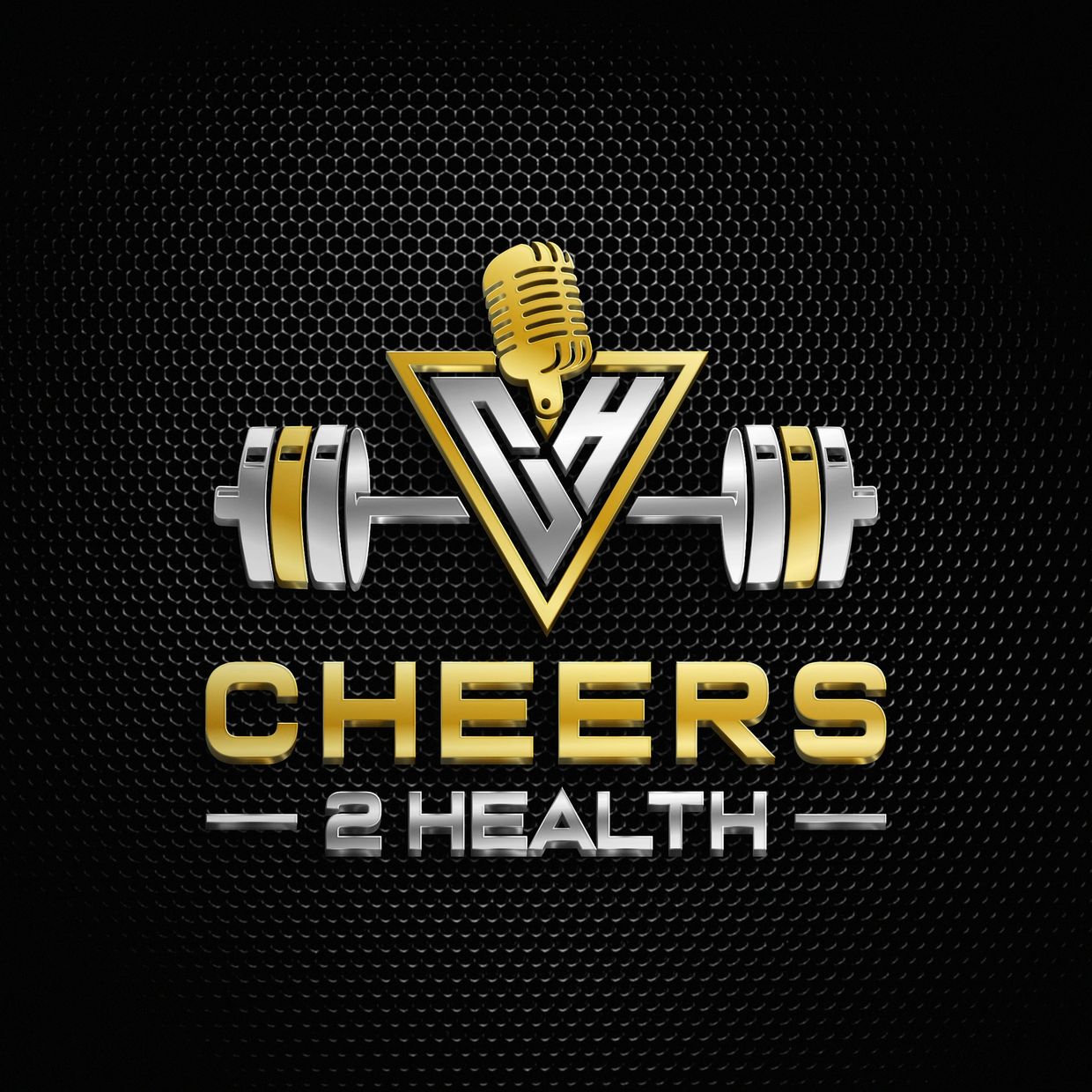 Cheers 2 Health brand logo — fitness, personal training, podcast, and wellness community icon.