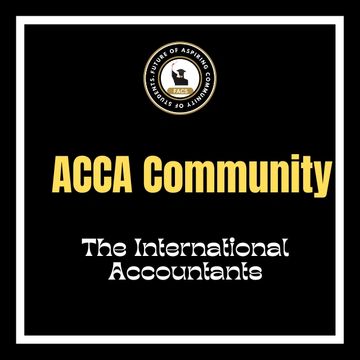 Logo and text for ACCA Community, the international accountants.