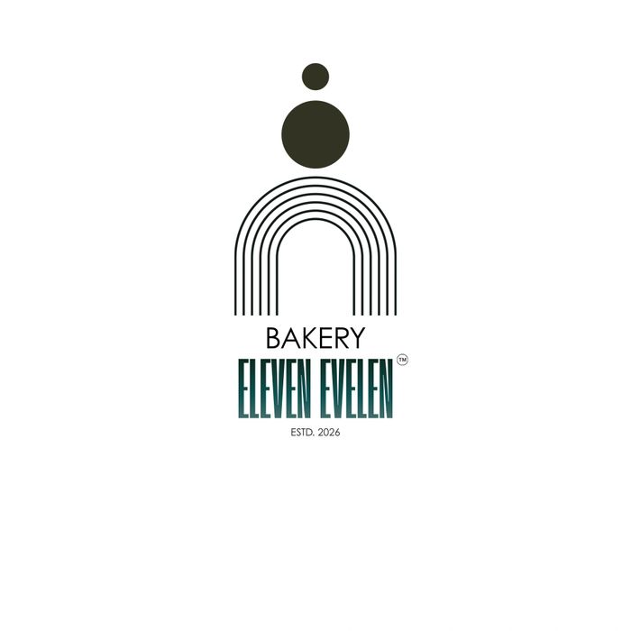 Minimalist bakery logo with abstract design and text.