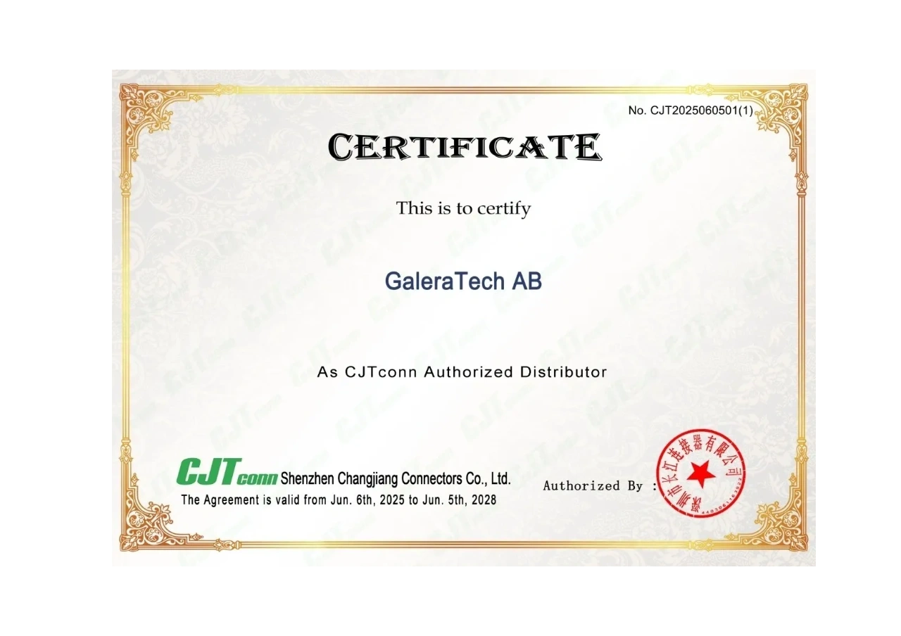 Franchise distributor for CJT connectors
