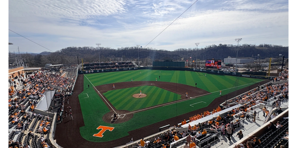 Picture of Lindsey Nelson Stadium from the new club level seats.