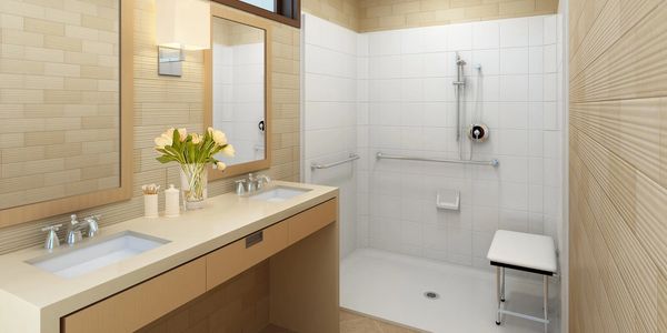 Bestbath and Quality Service Plumbing  ADA walk-in shower