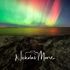 Vibrant northern lights shimmer over a rocky shoreline at night.