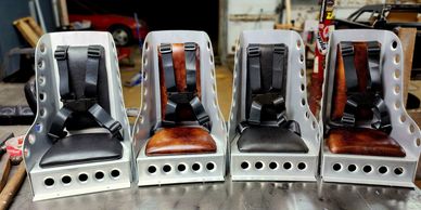 Our custom baby bomber seats are a perfect addition to your custom ride!