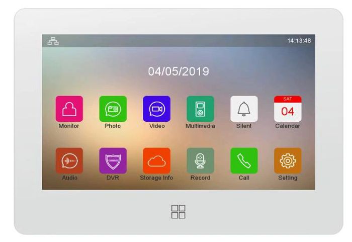 Touchscreen video intercom monitor