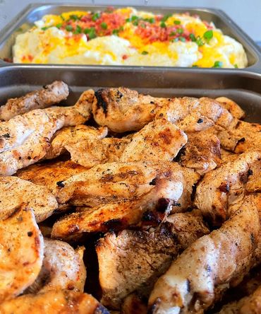 Grilled Chicken and Loaded Whipped Potatoes