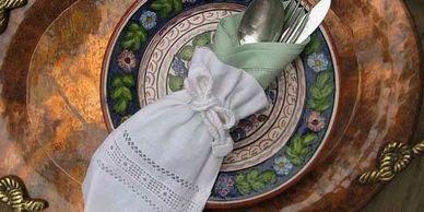 Embroidered Napkin Bags from Portugal