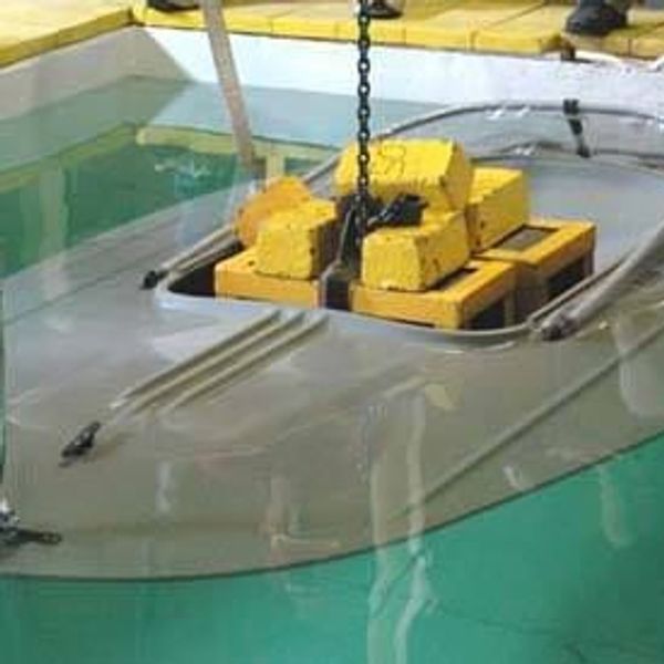 The ufo layout boat with 1500lbs of certified USCG steel inside the cockpit and still floating.