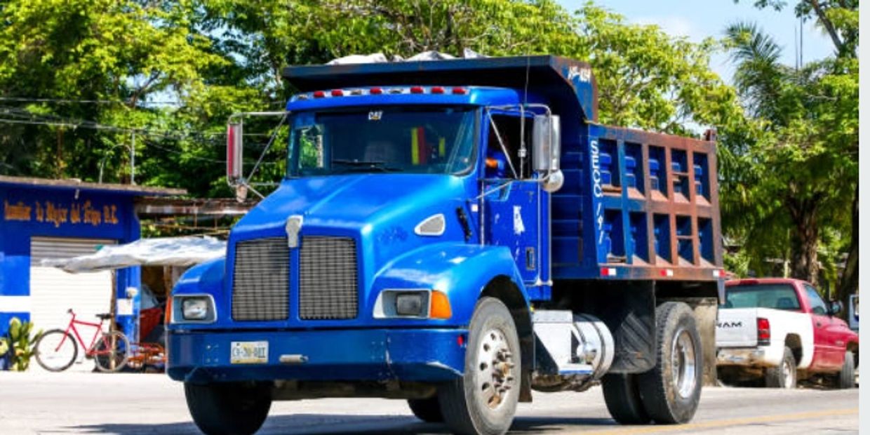 Blue Dump Truck