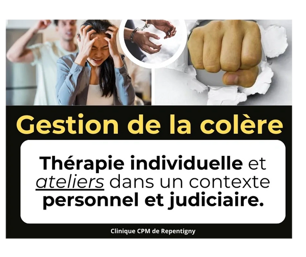 Thérapie gestion de la colère en individuel ou en groupe. Dans un contexte personnel et judiciaire.