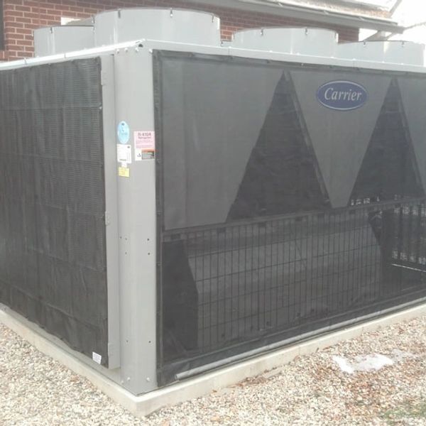 Carrier air cooled chiller air filter screen condenser coil