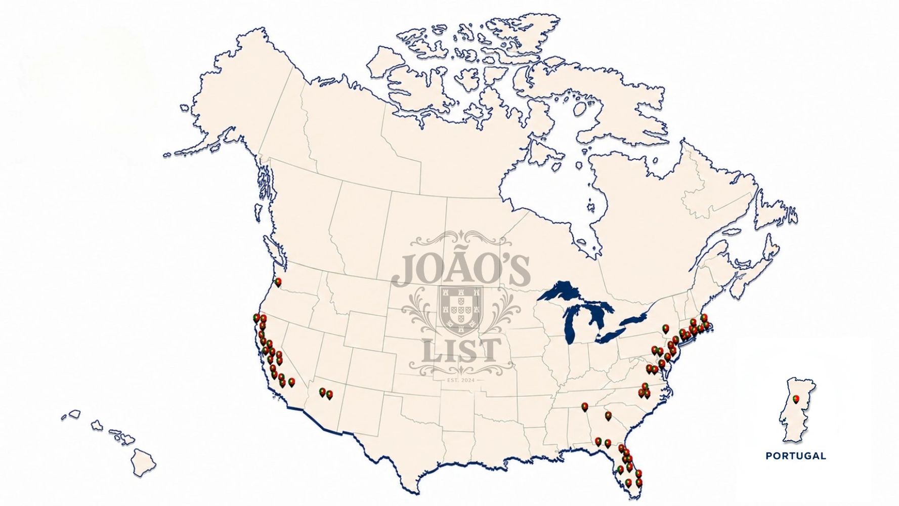 Joao's List Map