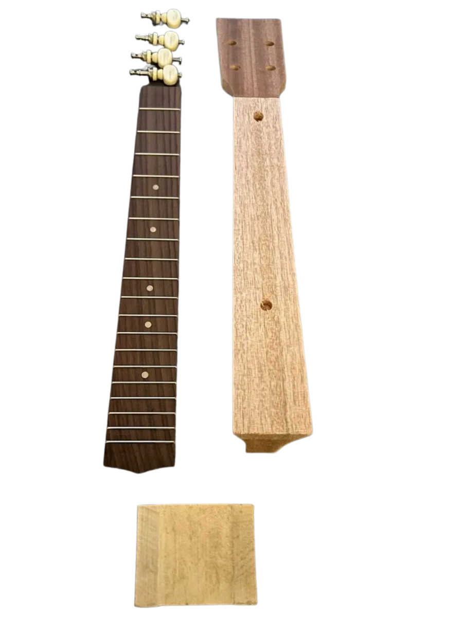 Mahogany baritone neck and rosewood fretboard